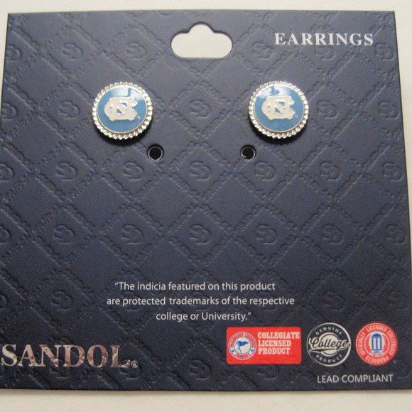 College Vault North Carolina Logo Stud Earrings main image 1